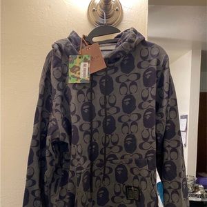 COPY - Xl NWT Coach x A Bathing Ape zip up hoodie
